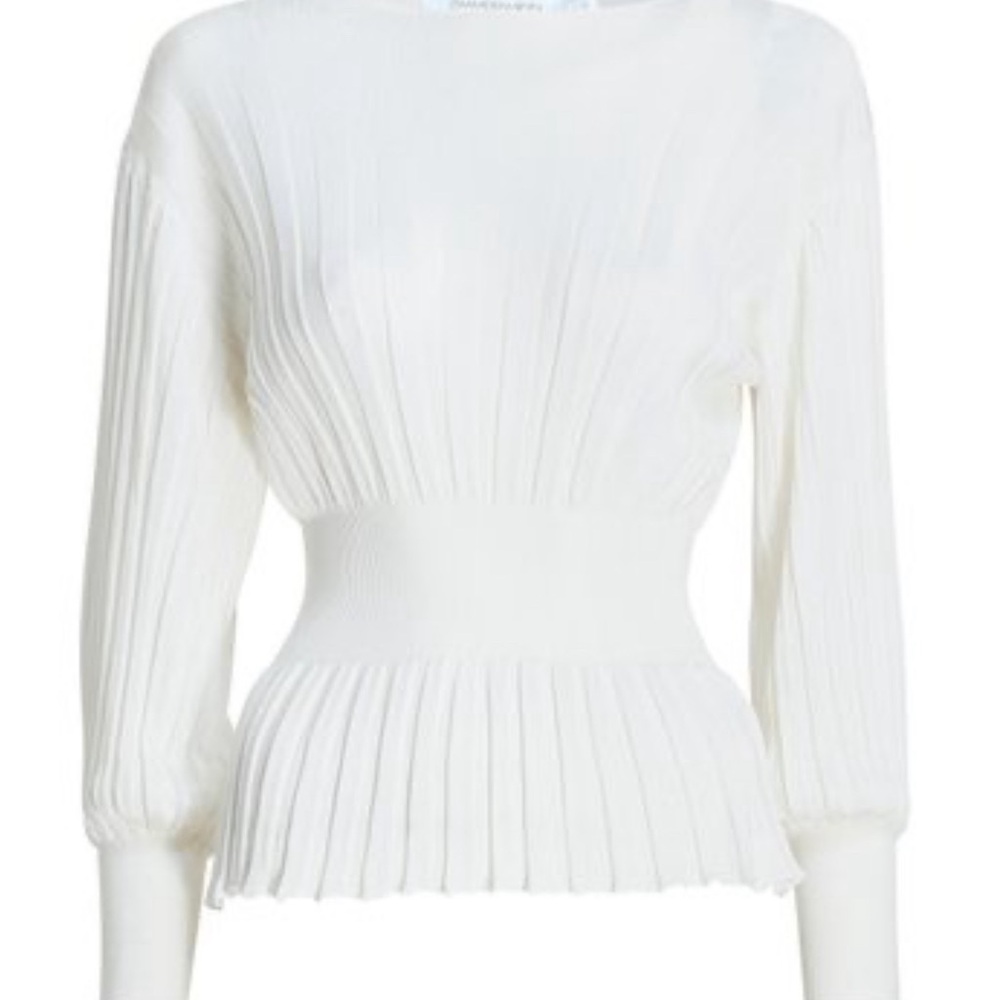 Zimmermann Fluid Bell
Sleeve Knit in Ivory Size 0
